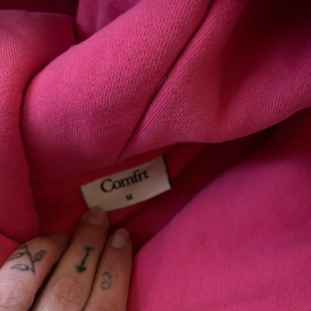 Pink COMFRT Hoodie and Sweatpants Set - Picture 4 of 6